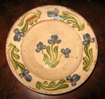 Antique folk Transylvanian plate