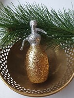 Christmas tree decoration - soda bottle (gold)