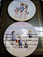 Royal worcester sweet summer days collection vintage english bone china decorative plates