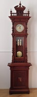Antique floor clock with 2 heavy half strikes works flawlessly