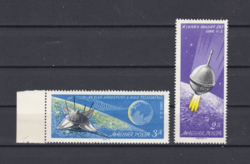 1966. Luna 9 ** - space exploration on old stamps
