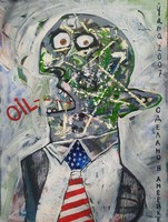 Fazekas János László (Yana): OIL (akril, vászon, 80 x 60)