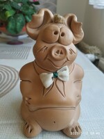Ceramic pig bush, figurative statue for sale!