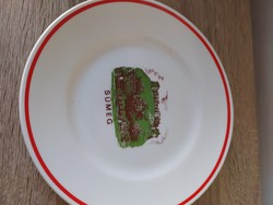 Commemorative plate from Sümeg Hólloháza