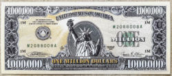 1 000 000 dollar USA fantázia pénz 2003 UNC