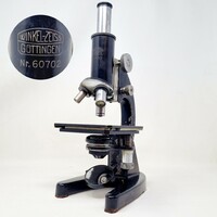 Winkel-Zeiss Gottingen antik mikroszkóp  gyógyszertári, orvosi, nem játék :)