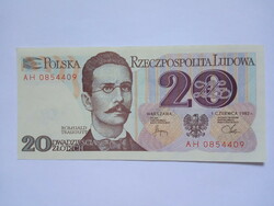 Unc 20  Zloty Lengyelország  1982 !! ( 2 )