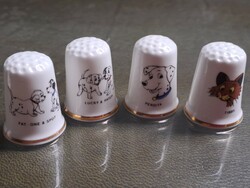 Birchcroft fine bone china made in great britain english porcelain thimble from disney 101 puppy tales