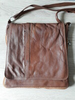 Brown genuine leather craft bag