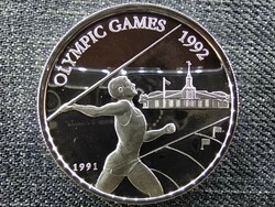 Szamoa Nyári olimpia Barcelona gerelyhajító .925 ezüst 10 Tala 1991 PP (id46497)