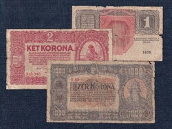 3 db Korona bankjegy LOT (id73927)
