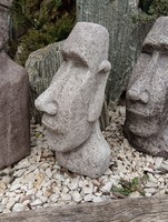 Minimál Kerti szobor Moai Husvét szigeteki fej 1db 40cm  Fagyálló műkő terrárium dísz