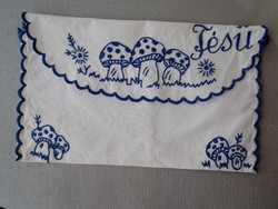 Old embroidered comb holder for sale!
