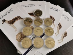 Magyar Agár Proof-like 2000ft UNC Prospektussal 10db!