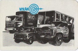 Volán card calendar 1975 retro