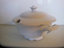Bowl - 1900 - 1949 - mz - flower-shaped - particularly beautiful - 2 liters - porcelain - snow white