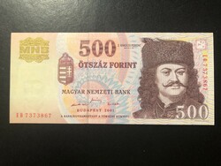 500 forint 2001. "EB"!!  UNC!!  RITKA!!