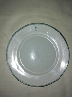 Zsolnay crown, monogram painted flat plate