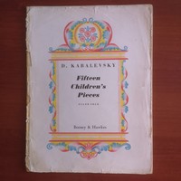 D. Kabalevsky 15 gyermek darab ( zongora kotta )