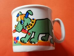 Zsolnay message-proof rarer dog mug