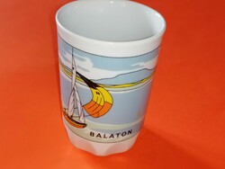 Zsolnay Balaton memorial glass
