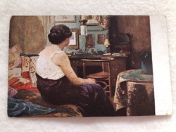 Antique, old postcard from Komárom - kacz - 1920 -5.