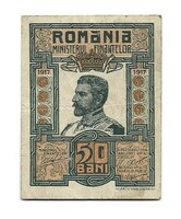 50 bani 1917 Románia Ritka