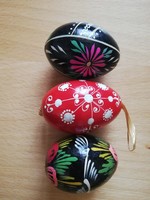 Hand-painted wooden male egg
