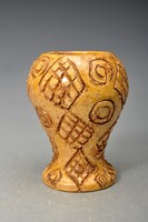 Antique small vase, made by Baron Perényi kata on a large drum, marked. 9.5 cm.