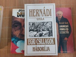 3 volumes by Gyula Hernádi. HUF 2,500.