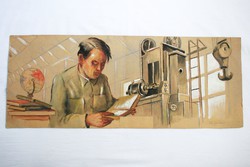 Ék Sándor's painting