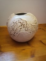 Ceramic sphere vase