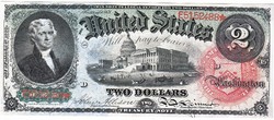 US $2 1869 replica