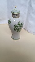 Hollóházi fedeles váza (25 cm)