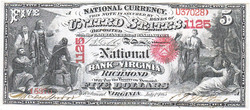 USA  5 dollár1865 REPLIKA