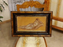 A female nude painting by Béla Iványi Grünwald!