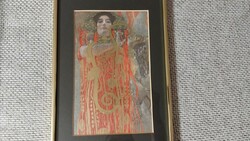 (K) Gustav Klimt reprodukcó 40x25 cm kerettel
