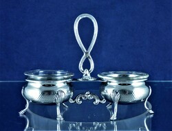 Excellent, antique, silver spice holder, approx. 1870!