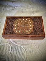 Popular, carved, decorated large wooden box for sale!