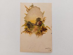 Old postcard 1900 postcard landscape