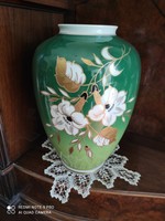Wallendorf nagy váza , zöld