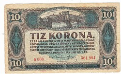 Magyarország 10 korona 1920 FA