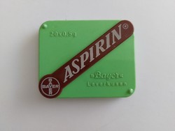 Régi gyógyszeres doboz Aspirin műanyag retro patikai Bayer doboz
