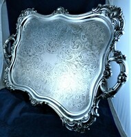 Breathtaking, antique, silver tray, 1864!!!