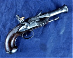 Very rare, antique, pistol with silver inlay, Saint-Étienne, ca. 1780!!!
