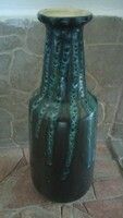 Blue retro glazed ceramic vase for sale