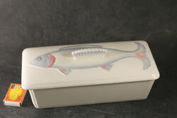 Antique majolica fish holder 668