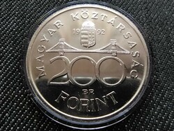 Harmadik Magyar Köztársaság (1989-napjainkig) ezüst 200 Forint 1992 BP UNC KAPSZUL (id34785)