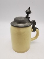 Antique ceramic jug, with inscription