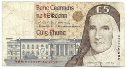 5 font pound pounds 1999 Írország